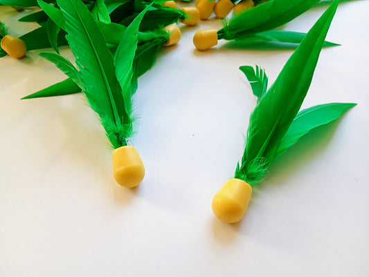 Grøn Fjerbold (1 stk.)